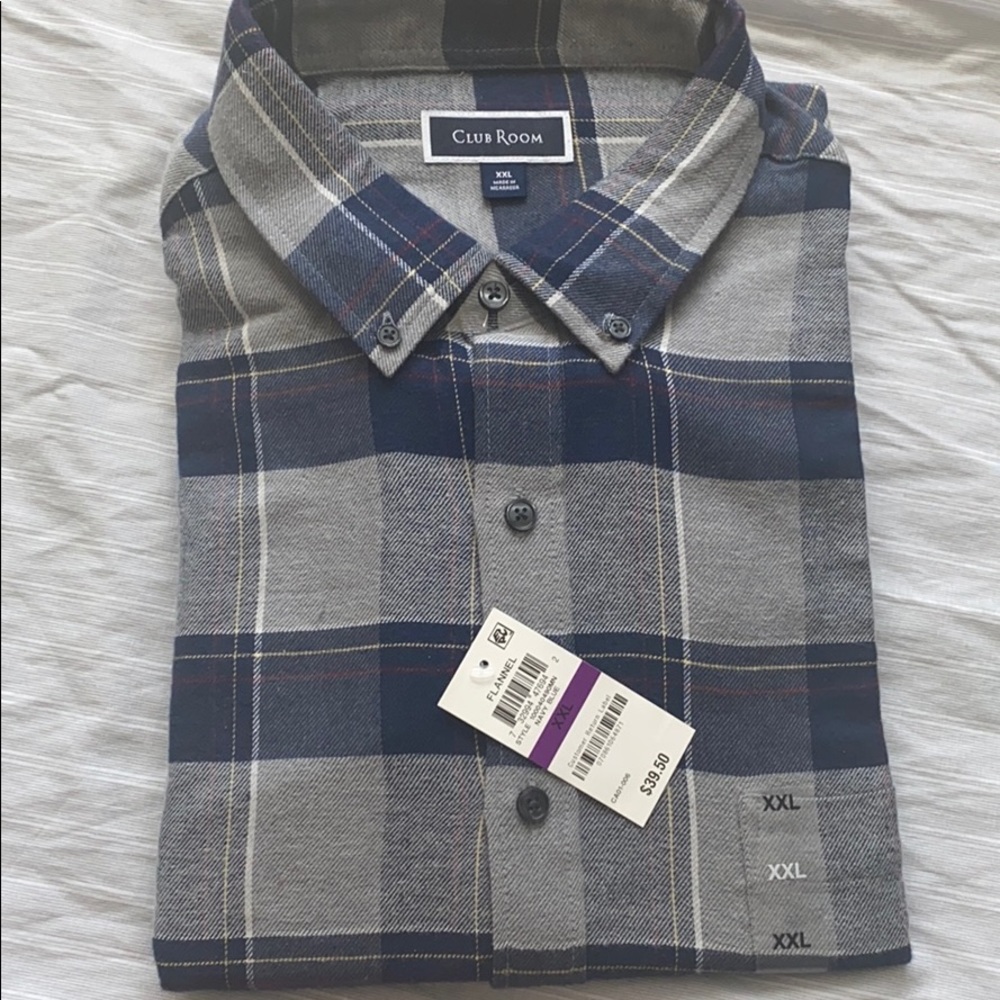 NWT Club Room Flannel